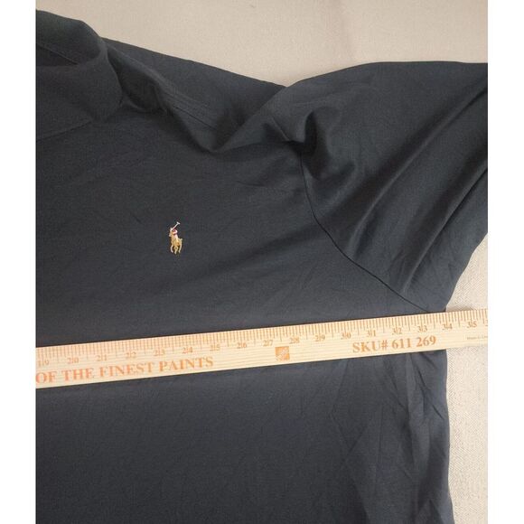 Polo Ralph Lauren Pima Soft Touch Polo Men 6XB Big Black Short Sleeve‎ Fresh EUC - Picture 7 of 9